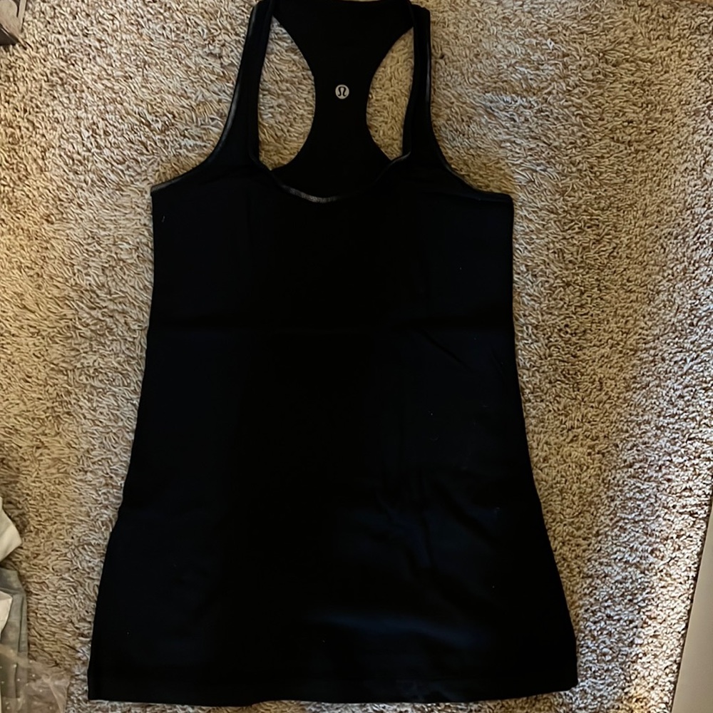 Lululemon cotton tank. Reversible hem. Small